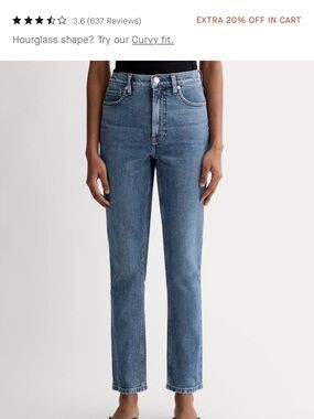 Everlane The Original Cheeky Women’s Jeans - Light Blue Organic Cotton